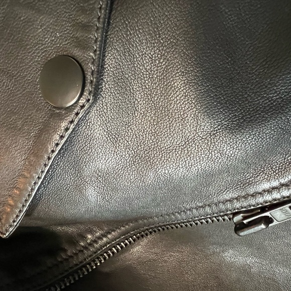 MADEWELL Black Leather Biker Jacket NEVER WORN - Picture 5 of 7